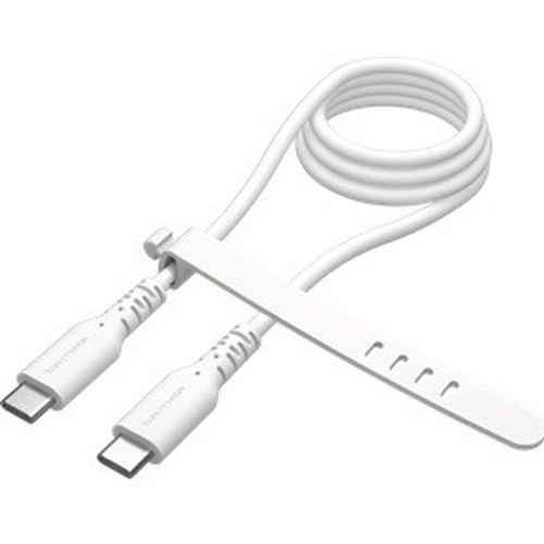 多摩電子工業 TSC305CC05W ホワイト シリコンケーブル C to C 0.5m