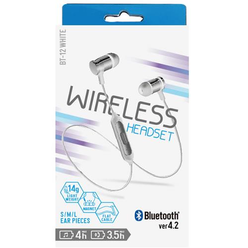 オズマ BT-12W ホワイト Bluetoothステレオヘッドセット