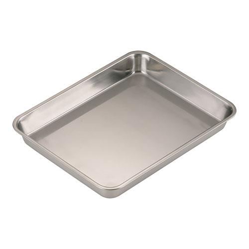 ユキワ 18-8浅型角バット 12枚取