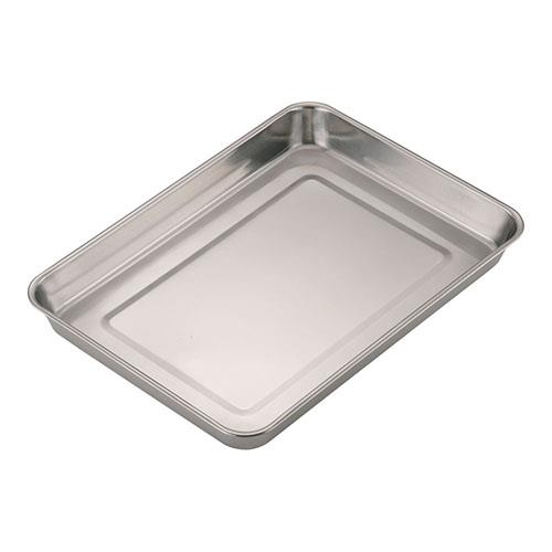 ユキワ ステンレス浅型角バット 8枚取