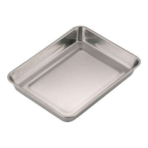 ユキワ ステンレス浅型角バット 18枚取