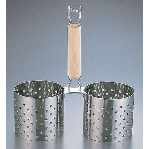 遠藤商事 SA18-8木柄かき揚げ丼用リング 2連 11cm