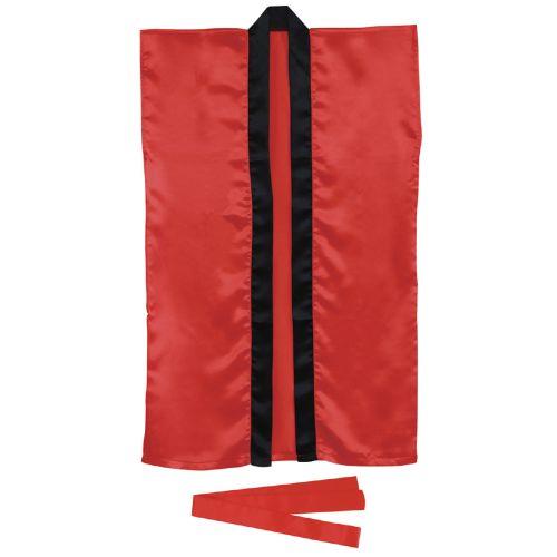 アーテック サテンロングハッピ 赤 S ハチマキ付 1140 [運動会][発表会][応援][応援団][チーム][ダンス][装飾][衣装][法被][半纏][エイサー][よさこい][お祭り][祭]