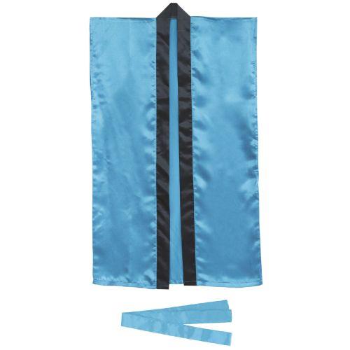 アーテック サテンロングハッピ 青 S ハチマキ付 1141 [運動会][発表会][応援][応援団][チーム][ダンス][装飾][衣装][法被][半纏][エイサー][よさこい][お祭り][祭]