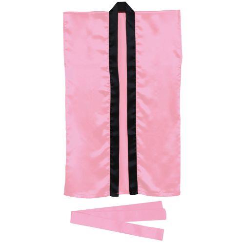 アーテック サテンロングハッピ 桃 S ハチマキ付 1144 [運動会][発表会][応援][応援団][チーム][ダンス][装飾][衣装][法被][半纏][エイサー][よさこい][お祭り][祭]