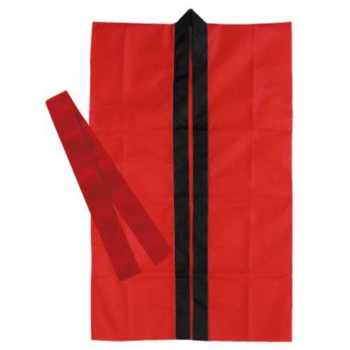 アーテック ロングハッピ不織布 赤 J ハチマキ付 1160 [運動会][発表会][応援][応援団][チーム][ダンス][装飾][衣装][法被][半纏][エイサー][よさこい][お祭り][祭]