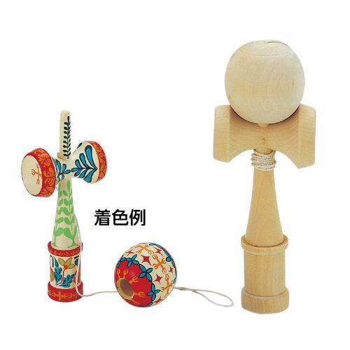 アーテック 木製 けん玉 ヒモ付 2423 [イベント][秋・冬][けん玉][イベント][オリジナル][手作り][行事][デザイン][木製玩具][工作]