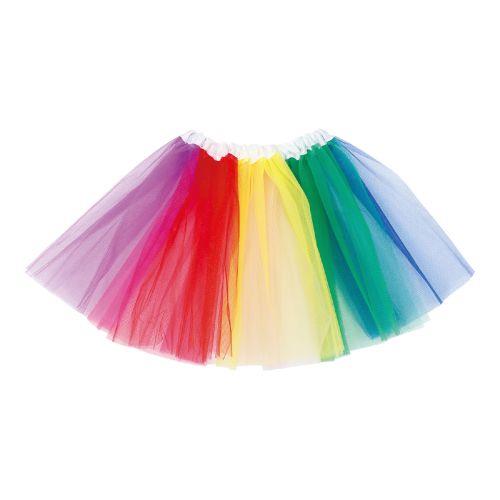 アーテック フリフリスカート レインボー チュールスカート 3589 [発表会][学芸会][お遊戯会][劇][園][学校][素材][衣装][装飾][ダンス][スカート][仮装]