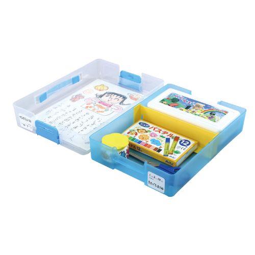 アーテック A4おどうぐばこクリアブルー 3701 [知育玩具][文具][お道具箱][おどうぐばこ][新学期][収納ケース][学校用品][学童用品][積み重ね][持ち手付き][仕切り][名前]