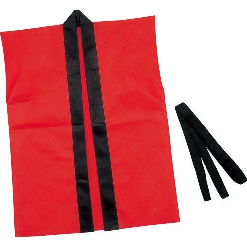 アーテック カラー不織布ハッピ子供用袖無 J 赤 4100 [運動会][発表会][応援][応援団][チーム][ダンス][装飾][衣装][法被][半纏][エイサー][よさこい][お祭り][祭]