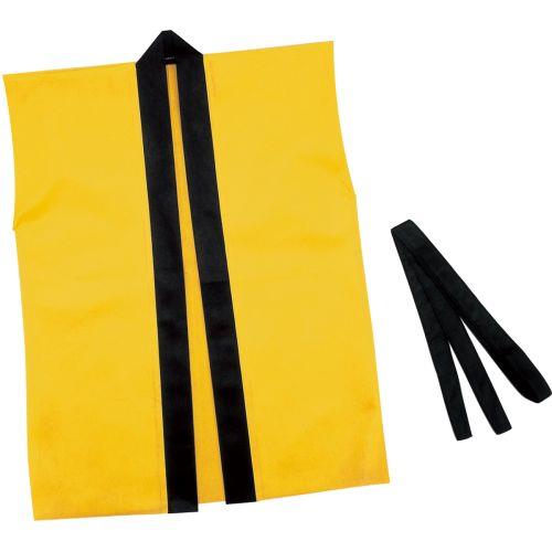 アーテック カラー不織布ハッピ子供用袖無 S 黄 4108 [運動会][発表会][応援][応援団][チーム][ダンス][装飾][衣装][法被][半纏][エイサー][よさこい][お祭り][祭]