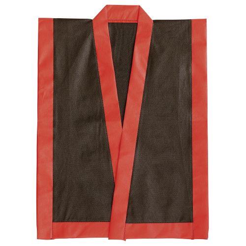 アーテック カラー不織布 エイサー打掛 黒 襟赤 S 帯付 4129 [運動会][発表会][応援][応援団][チーム][ダンス][装飾][衣装][法被][半纏][エイサー][よさこい][お祭り][祭]