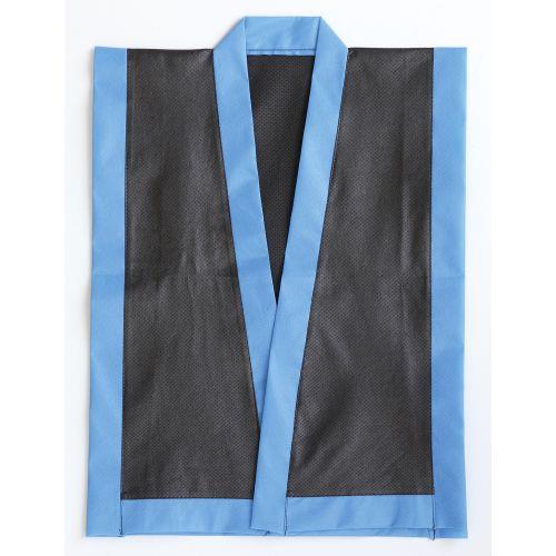 アーテック カラー不織布 エイサー打掛 黒 襟青 S 帯付 4130 [運動会][発表会][応援][応援団][チーム][ダンス][装飾][衣装][法被][半纏][エイサー][よさこい][お祭り][祭]