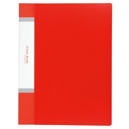 アーテック クリアブックA4 横入れ 32ポケット レッド 5611 [オフィス][仕事][学校][授業][文具][備品][日用品][収納][クリアブック][ファイリング]
