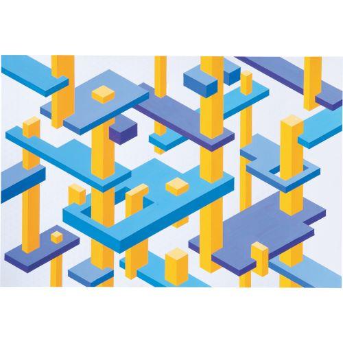 アーテック B4 斜方眼 10枚組 小 13025 [美術][等角投影法][イラスト][投影法][アナログ][補助線][用紙][作画][中学][高校]