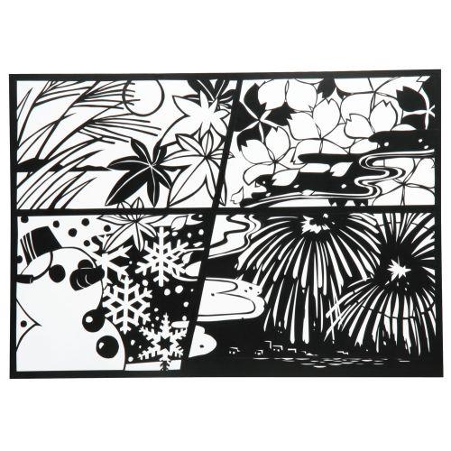 アーテック 新きりえ A4 13397 [切り絵][切絵][美術][図工][デザイン][作品][芸術][アート][体験][ワークショップ][自由工作][脳トレ]