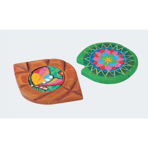 アーテック モザイクコースター 2枚組 13517 [プラモザイク][工作][美術][アート][作品][芸術][イベント][ワークショップ][オリジナル][DIY][コースター]