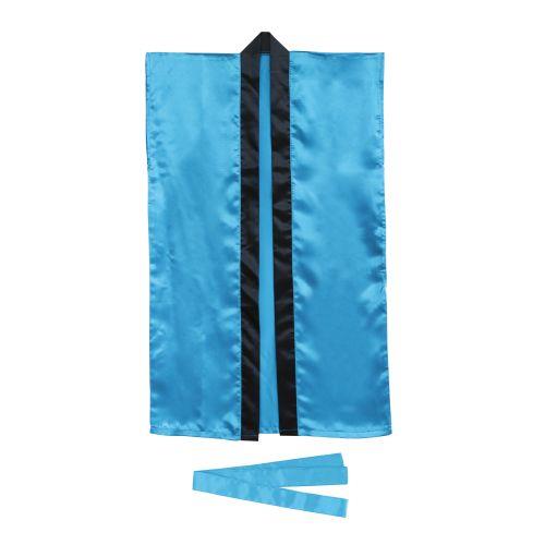 アーテック ソフトサテンロングハッピ L 青 ハチマキ付 14446 [運動会][発表会][応援][応援団][チーム][ダンス][装飾][衣装][法被][半纏][エイサー][よさこい][お祭り][祭]