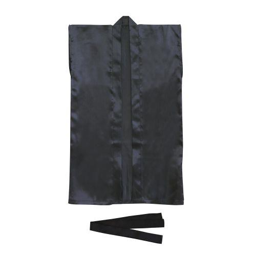 アーテック ソフトサテンロングハッピ L 黒 ハチマキ付 14449 [運動会][発表会][応援][応援団][チーム][ダンス][装飾][衣装][法被][半纏][エイサー][よさこい][お祭り][祭]