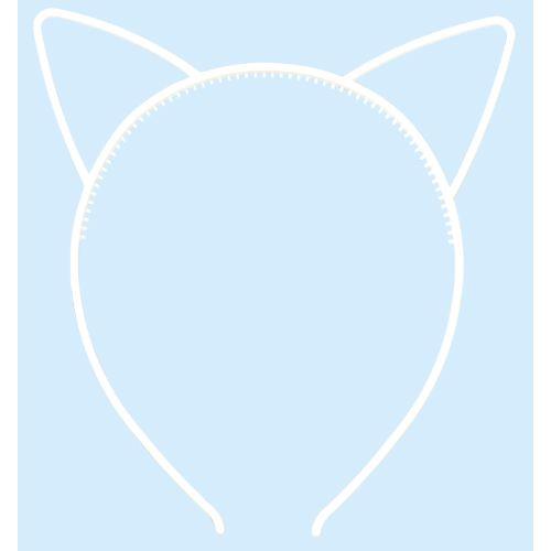 アーテック 耳付きカチューシャ ホワイト 14621 [運動会][発表会][応援][応援団][チーム][ダンス][装飾][飾り][衣装][祭][カチューシャ]