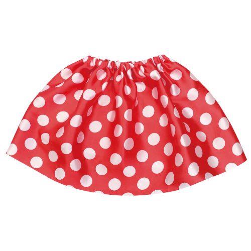 アーテック 水玉ソフトサテンスカート 赤 14844 [発表会][学芸会][お遊戯会][劇][園][学校][素材][衣装][装飾][ダンス][スカート][サテン][仮装]