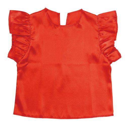 アーテック ソフトサテン フリフリシャツ 赤 15066 [発表会][学芸会][素材][衣装][衣装ベース][ハロウィン][コスプレ][仮装][子ども][安い]