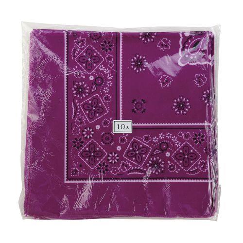 アーテック バンダナ 紫 10枚組 18175 [運動会][発表会][イベント][体育祭][学芸会][チームカラー][応援][調理実習][料理]