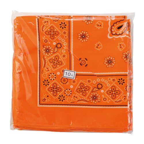 アーテック バンダナ オレンジ 10枚組 18177 [運動会][発表会][イベント][体育祭][学芸会][チームカラー][応援][調理実習][料理]