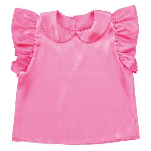 アーテック ソフトサテン 丸襟付フリフリシャツ 桃 18323 [発表会][学芸会][素材][衣装][衣装ベース][ハロウィン][コスプレ][仮装][子ども][安い]