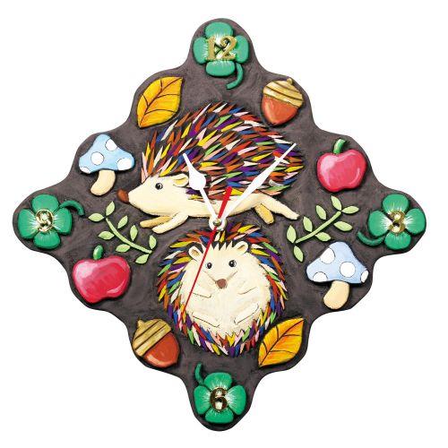 アーテック 黒彫板時計 クォーツ時計B付 20121 [彫刻][彫る][手彫り][手作り][デザイン][壁掛け][オリジナル][制作][高級感][オシャレ]