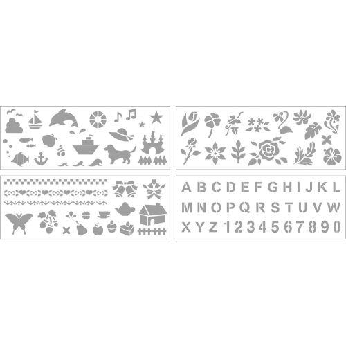 アーテック ステンシル型紙4種セット 20746