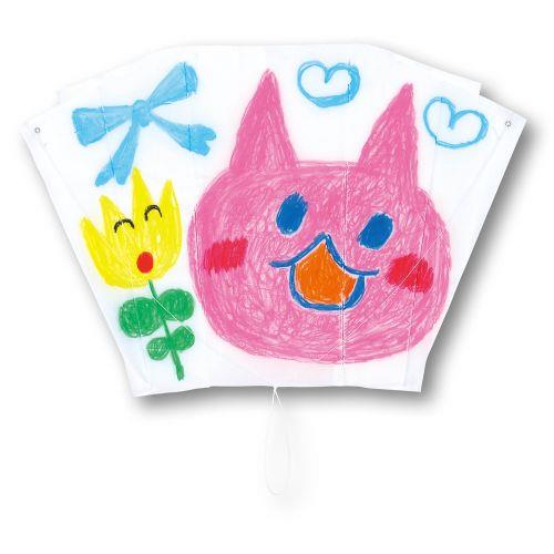 アーテック atぐにゃぐにゃ凧 ほねなし オレンジ糸 21215 [お正月][凧][凧揚げ][カイト][伝承玩具][無着色][組立済][手作り][お絵かき][昔遊び][外遊び][レジャー]