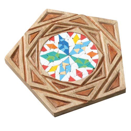 アーテック 五角コースター プラモザイク付 30062 [プラモザイク][工作][美術][アート][作品][芸術][イベント][ワークショップ][オリジナル][DIY][コースター]