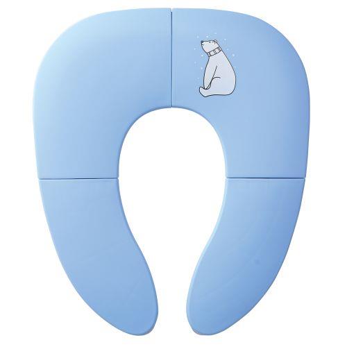 アーテック 折り畳み式補助便座 青 51934 [補助便座][子供][持ち運び][ポータブル][水洗い][ズレ防止][吸盤]