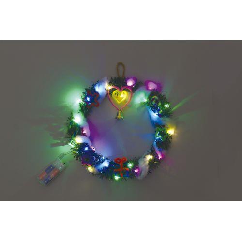 アーテック クリスマスリース作り イルミネーションライト付 55876 [イベント][秋・冬][クリスマス][リース][工作][手作り][イベント][冬][インテリア][オリジナル][行事][季節]