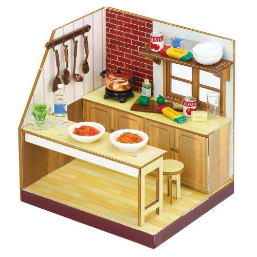 アーテック ミニチュアキッチン パスタでランチ 58312 [ねんど][ねんど工作][ジオラマ][クラフト][模型][立体][素材][工作][製作][材料][ワークショップ][ディスプレイ][ミニチュア]