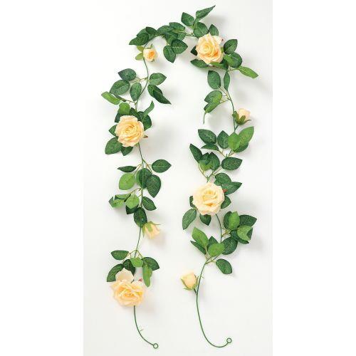 アーテック フェイクグリーン ガーランド バラ オレンジ 75217 [ディスプレイ][展示][装飾][イベント][飾り][お祭り][デコレーション][造花][フェイクグリーン]