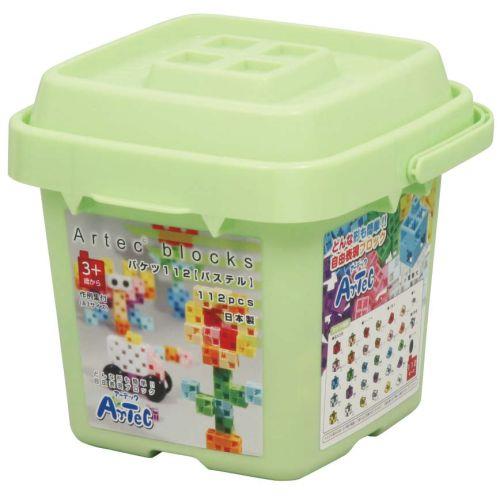 アーテック Artecブロック バケツ112 パステル 76539 [アーテックブロック][おもちゃ][玩具][知育][学習][室内][遊び][ブロック][パズル][創造力]