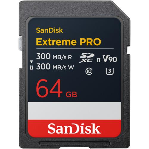 SanDisk(サンディスク) SDSDXDM-064G-JNJIP SDカード EXTREME PRO SDXC UHS-II 64GB クラス10 UHSスピードクラス3 V90 read/write 最大300MB/秒