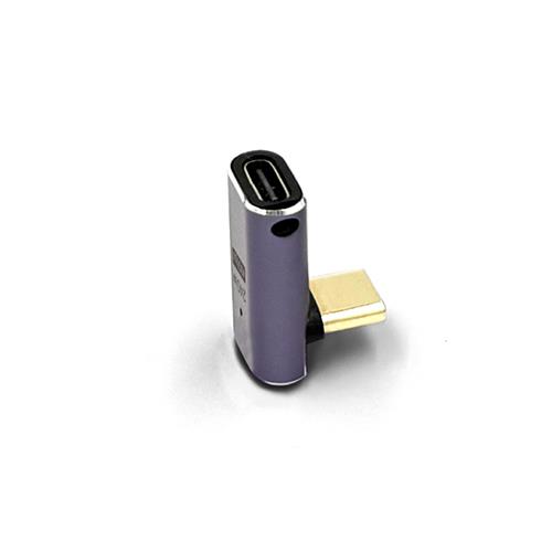 フリーダム FUSB-CCA05S ブラック Type-C変換コネクタ 垂直L型 オス‐メス