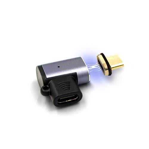 フリーダム FUSB-CCMA012FL ブラック Type-C変換アダプタ 水平 L型 FLAT オス‐メス