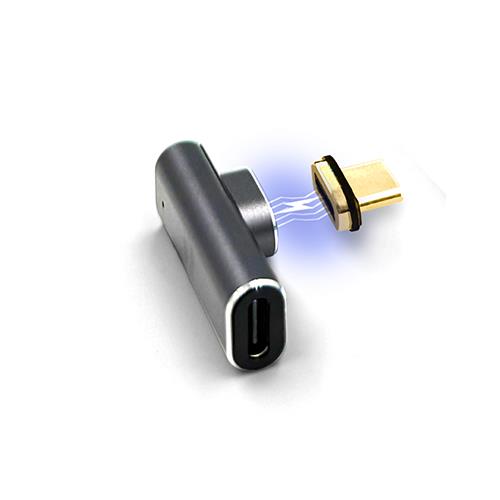 フリーダム FUSB-CCMA013SL ブラック Type-C変換アダプタ 水平 L型 SLIM オス‐メス