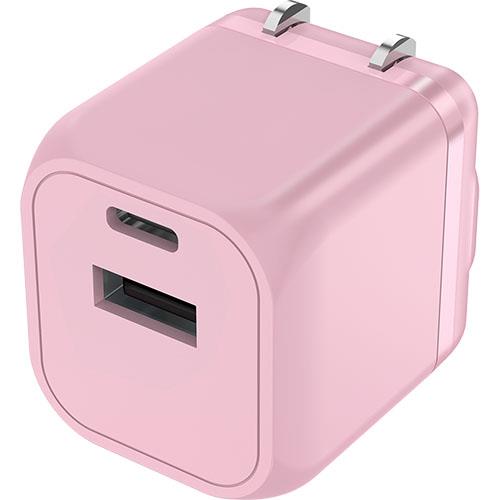フリーダム FUSB-ACG302UCPK パステルピンク USB Power Delivery対応GaN 窒化ガリウム 30W AC充電器 Cx1、Ax1ポート