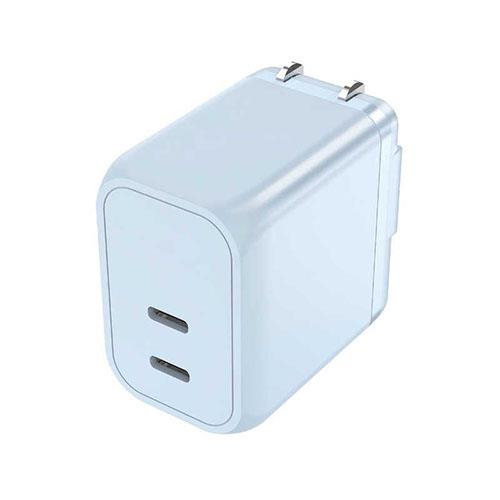 フリーダム FUSB-ACG452CBL スターシーブルー USB Power Delivery対応GaN 窒化ガリウム 45W AC充電器 Cx2ポート