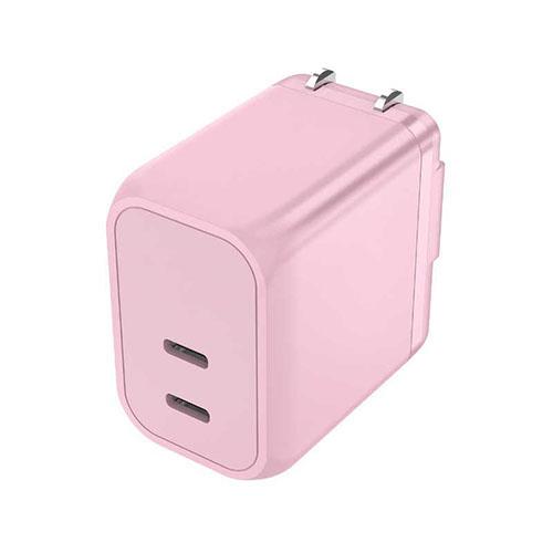 フリーダム FUSB-ACG452CPK パステルピンク USB Power Delivery対応GaN 窒化ガリウム 45W AC充電器 Cx2ポート