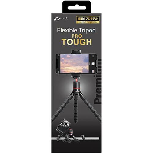 エアージェイ(air-j) ATR-P1-BK 高耐久プロモデル フレキシブルスマホ三脚