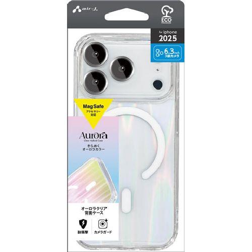 エアージェイ(air-j) AC-P25P-MSO オーロラ iPhone 17 Pro用 MagSafeアクセサリー対応 オーロラクリア背面ケース
