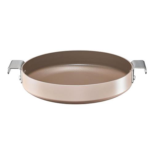 ドクターハウス Dr.HOWS ドクターハウス プレーティング 両手フライパン ラウンド型 20cm コットンピーチ 韓国発 ガス火IH対応