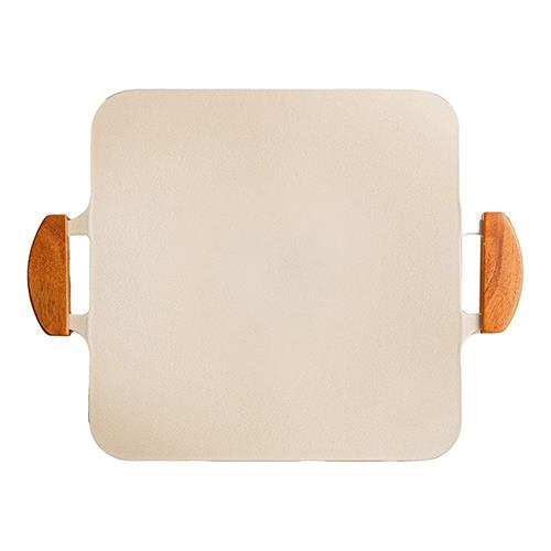 ドクターハウス Dr.HOWS ドクターハウス ソリッドグリルパン マルチグリドル 41cm × 31cm ホワイト IHガス火対応 PFOAPFOSフリー 正方形