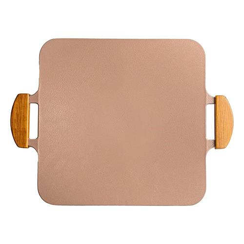 ドクターハウス Dr.HOWS ドクターハウス ソリッドグリルパン マルチグリドル 41cm×31cm ヌーディーピンク IHガス火対応 PFOAPFOSフリー 正方形